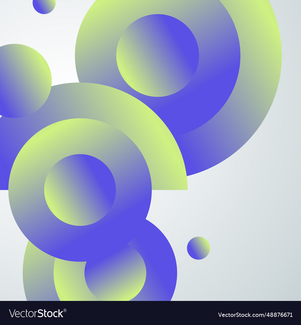 Circles gradient design minimal modern vector image Circles gradient design minimal modern