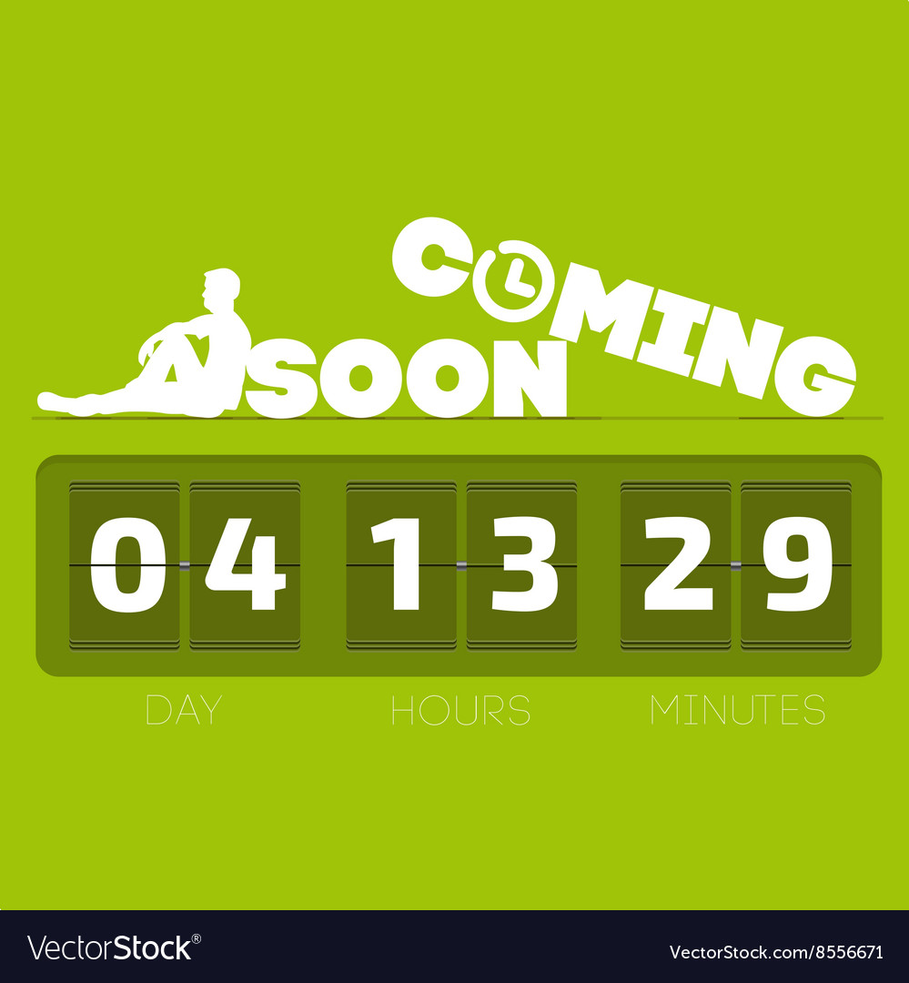 Coming soon with countdown timer