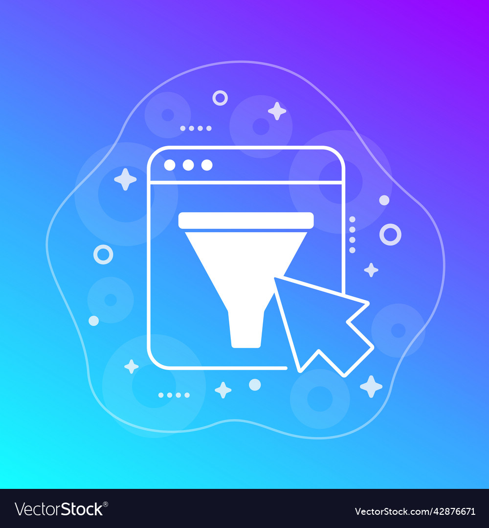 Content filtering icon for web