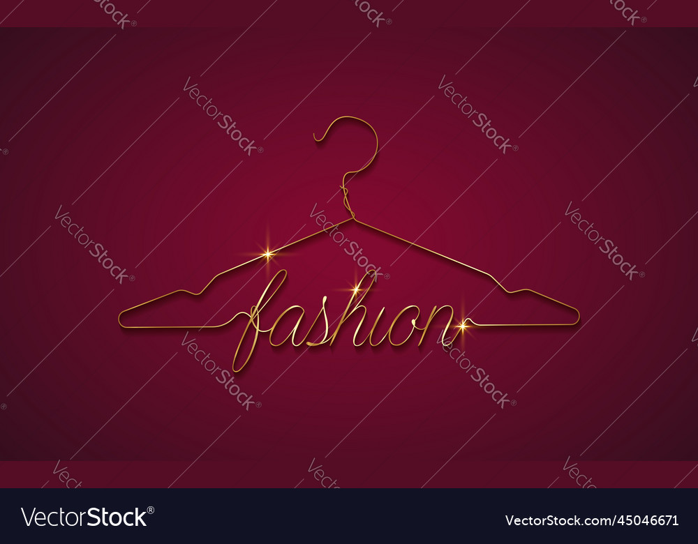 Creative fashion logo design gold sign