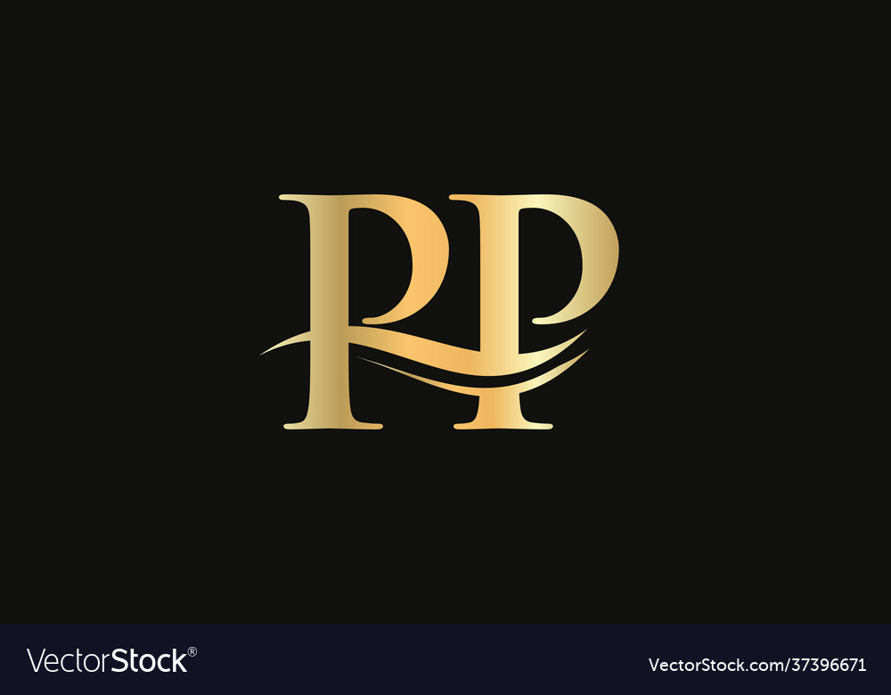 Elegant and stylish pp logo design pp logo Vector Image