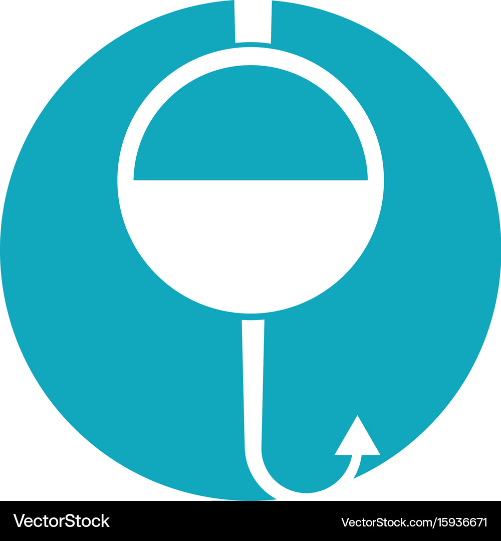 Fish hook isolated icon Royalty Free Vector Image