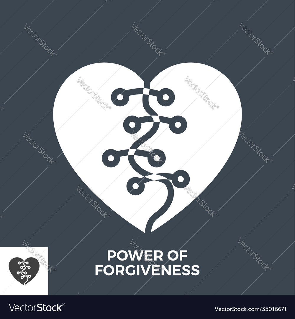 Power forgiveness glyph icon