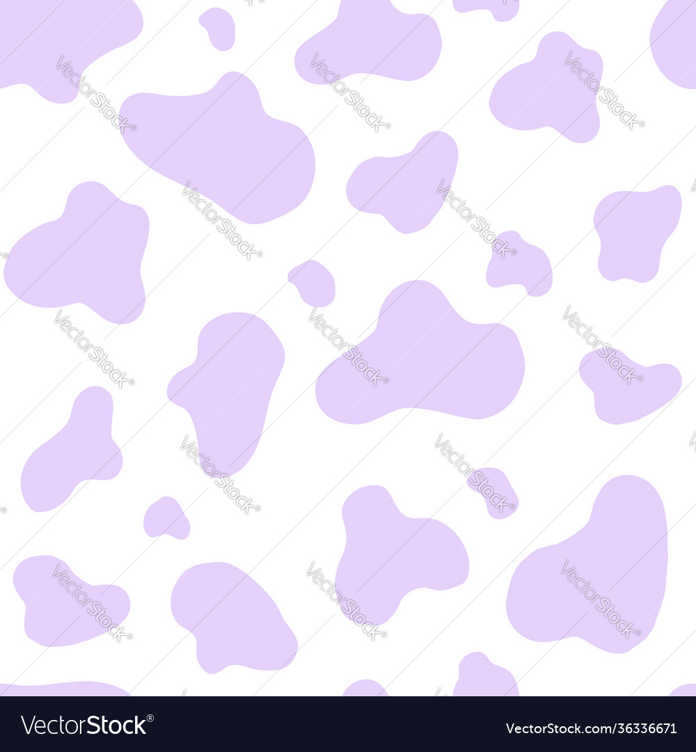 Purple cow seamless pattern abstract Royalty Free Vector