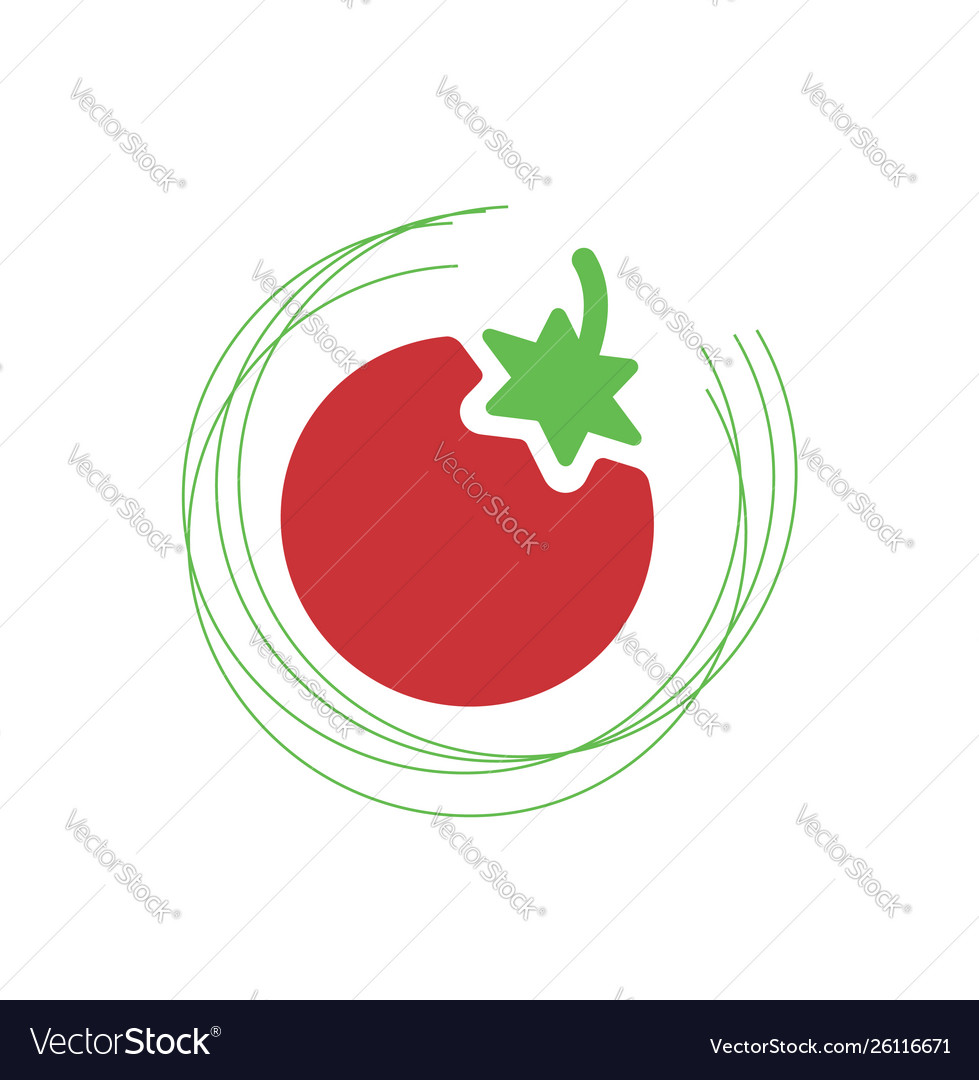 Red tomato or cherry icon