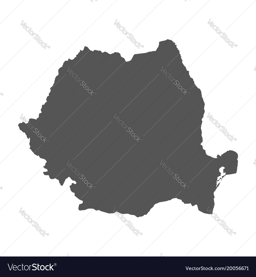 Romania Map Outline