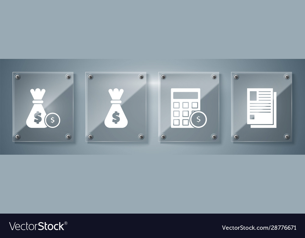 Set file document calculator with dollar symbol