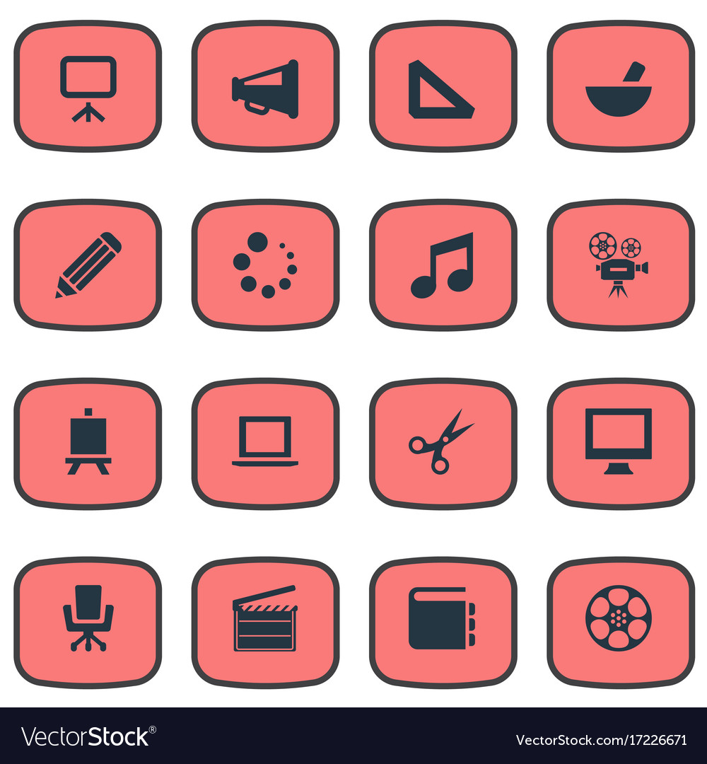 Set of simple design icons