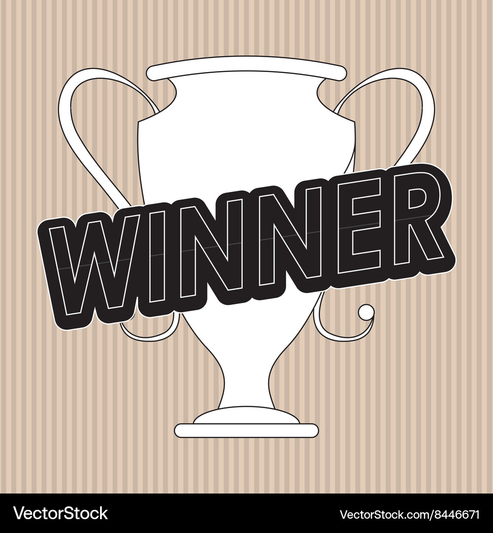 Trophy icon design editable Royalty Free Vector Image