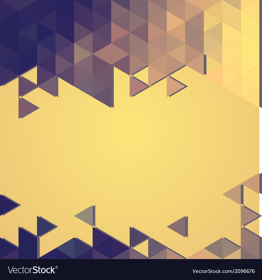 Abstract background banner of triangles Royalty Free Vector