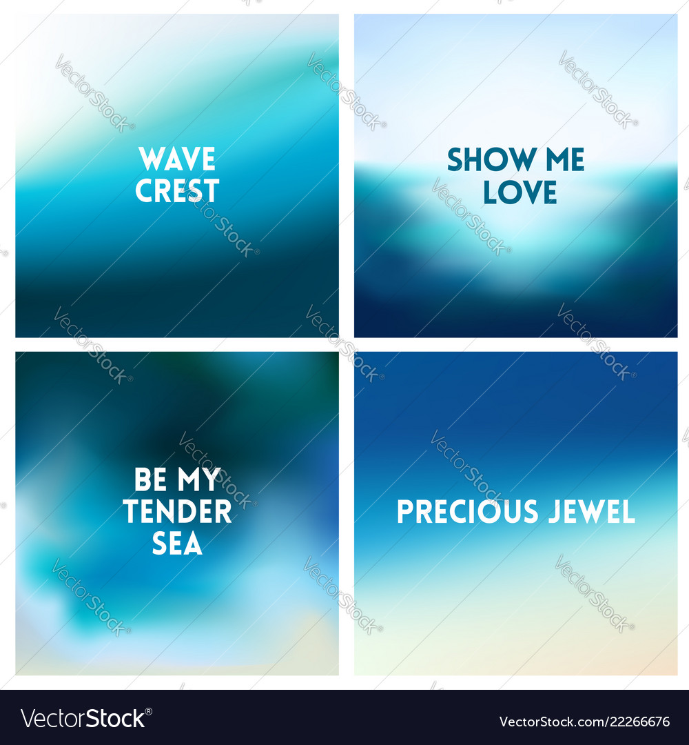 Abstract beach blurred background set 4