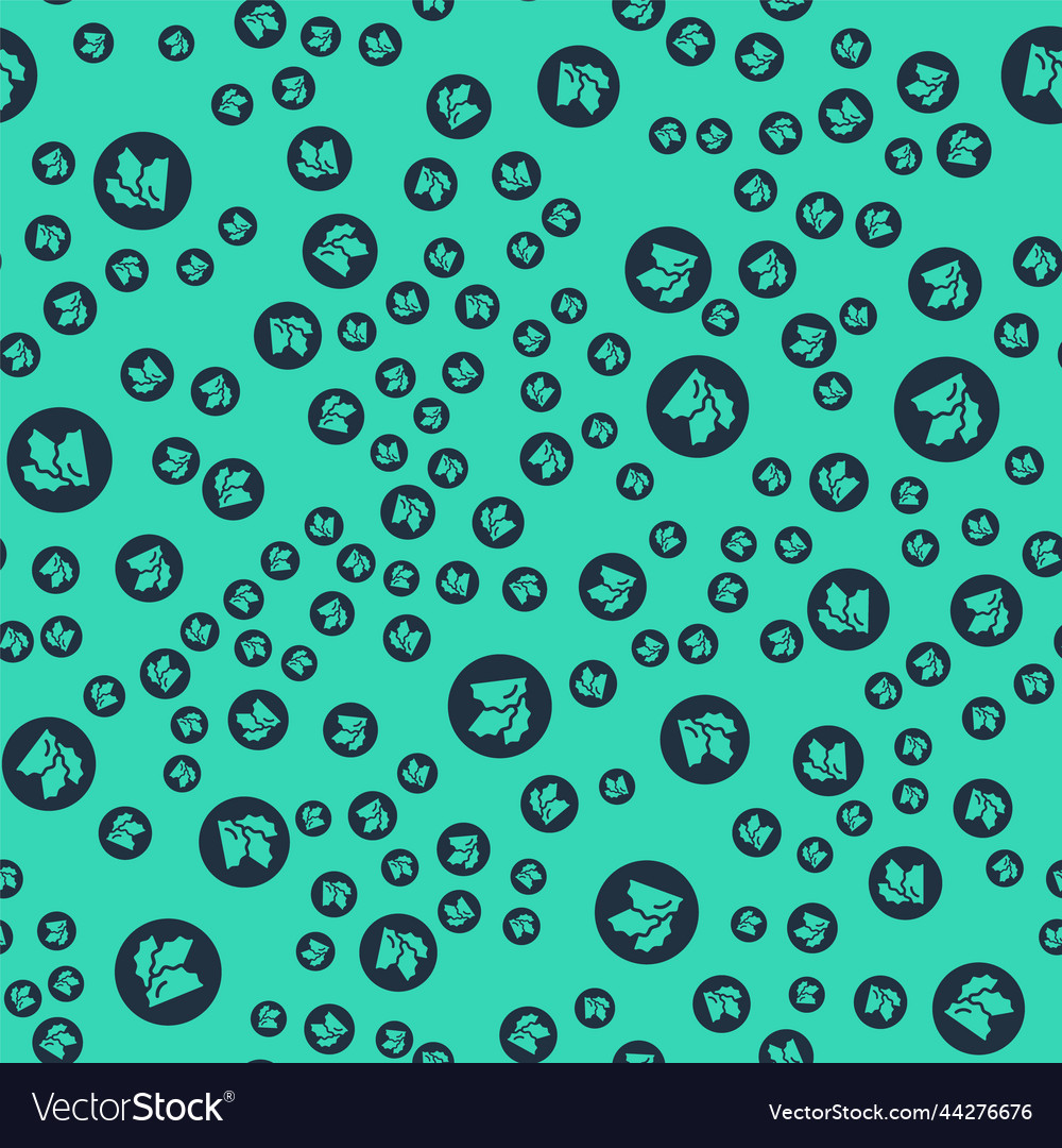 Black dumpling icon isolated seamless pattern vector image Black dumpling icon isolated seamless pattern