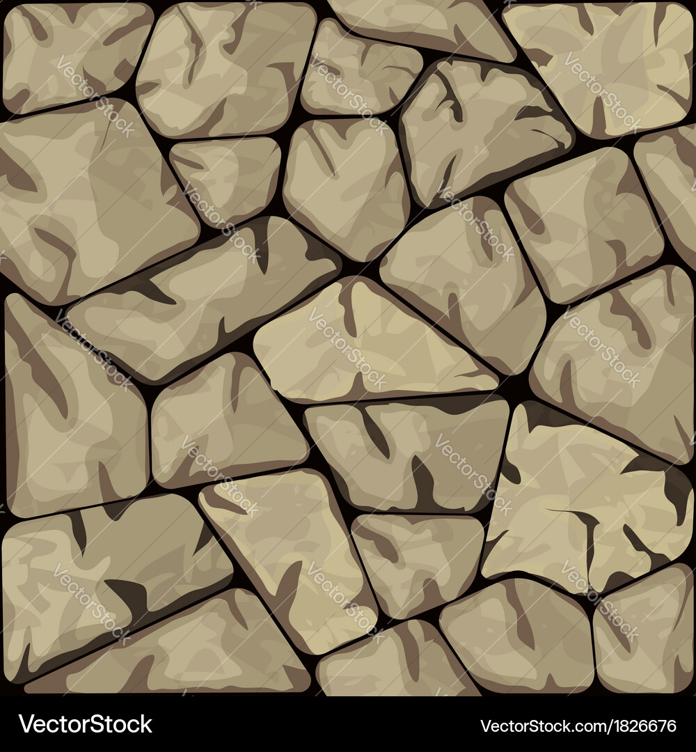 Brown stone seamless pattern Royalty Free Vector Image