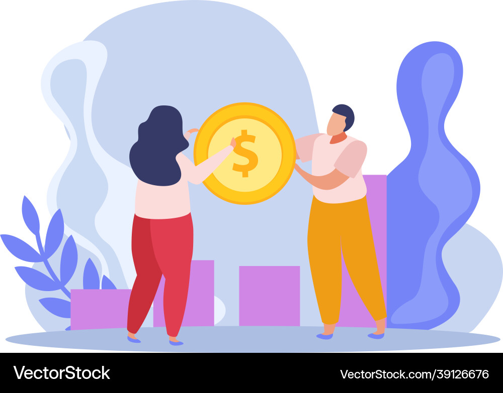 Business people composition Royalty Free Vector Image