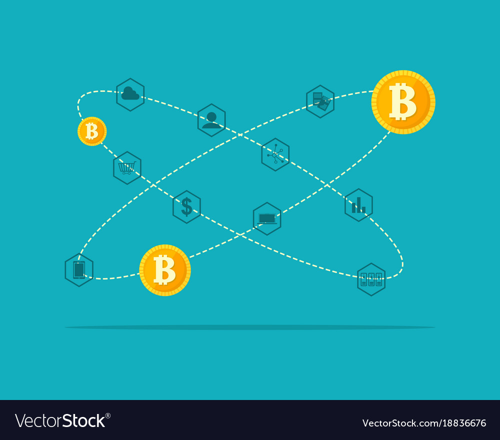Collection background block chain theme