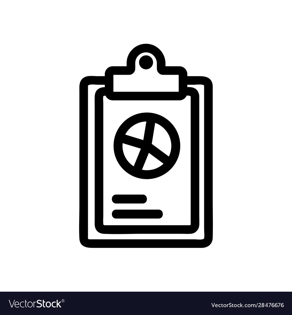 Description chart icon isolated vector image Description chart icon isolated