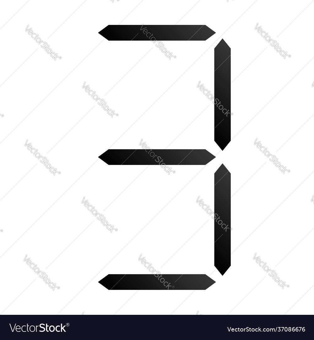 Digital display digits numbers numberals