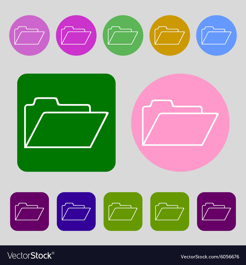 Document folder sign accounting binder symbol 12