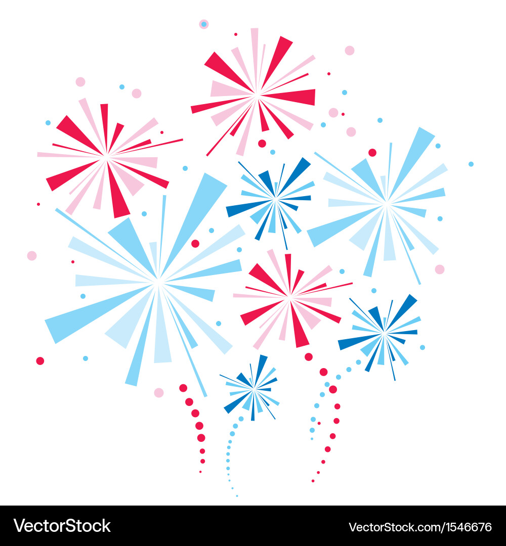 Holiday firework Royalty Free Vector Image - VectorStock