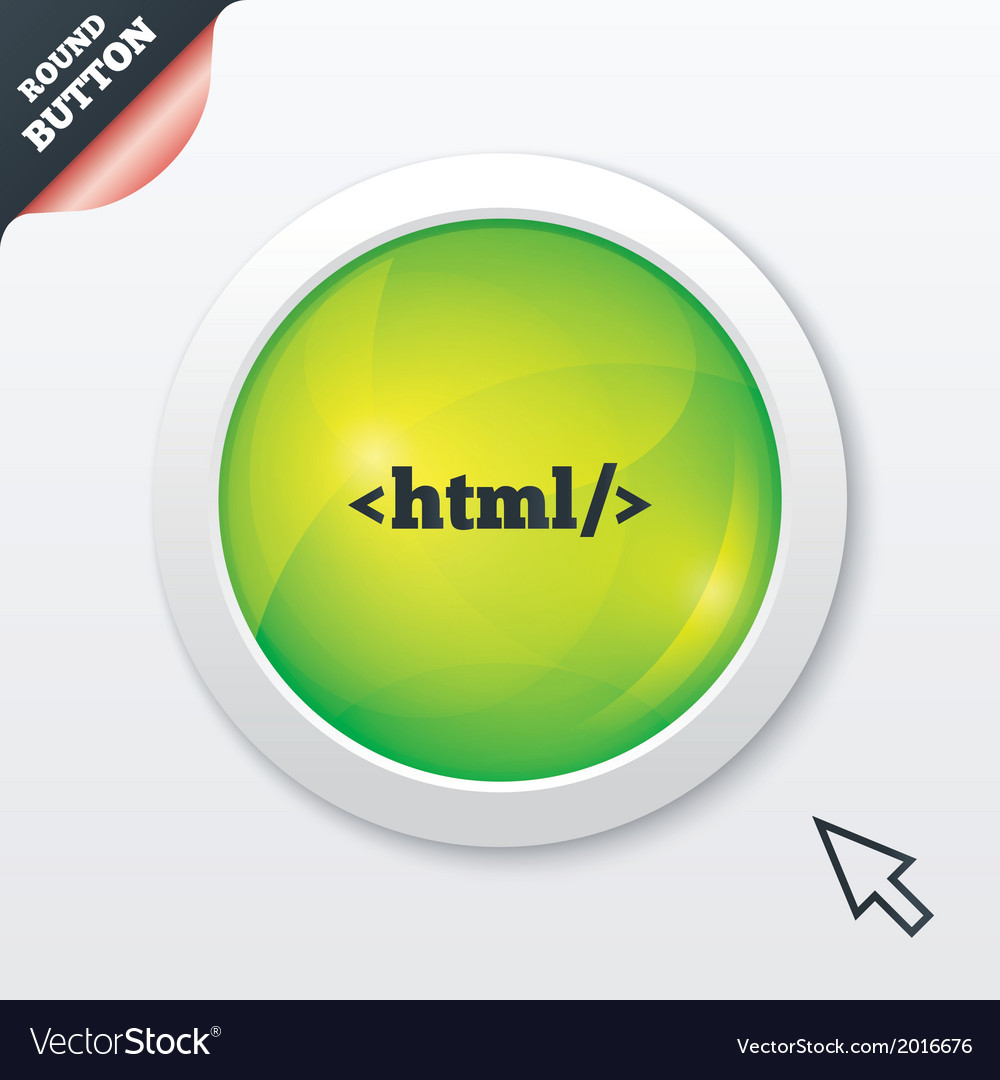 Html sign icon markup language symbol