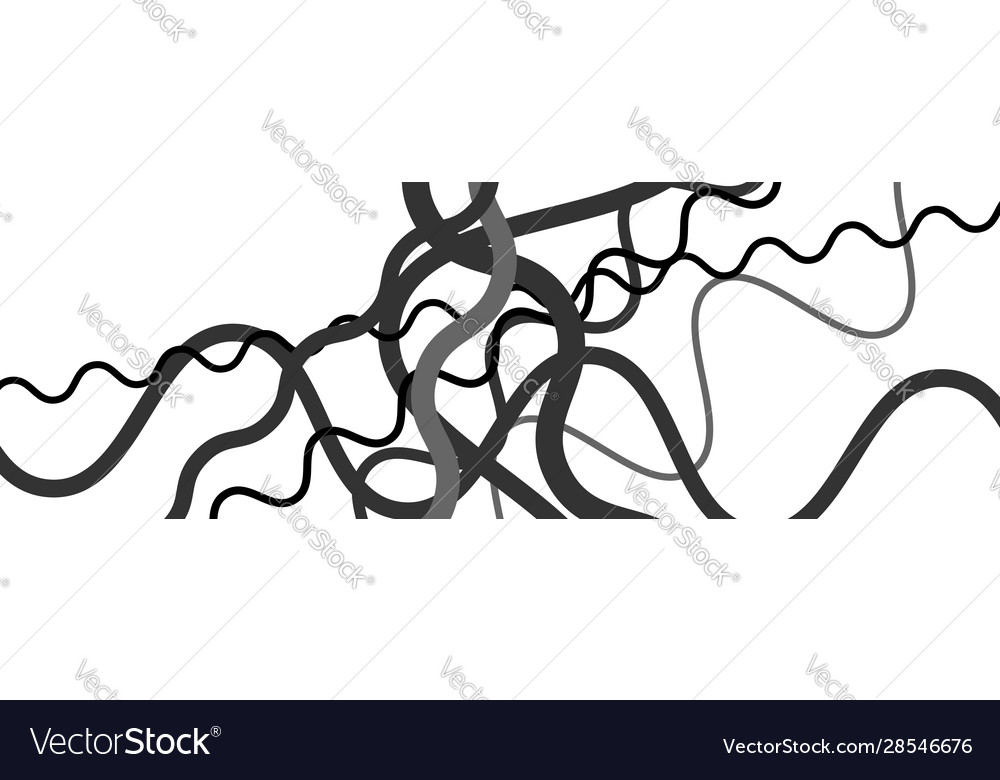 Random wavy zig-zag lines abstract art texture vector image Random wavy zig-zag lines abstract art texture