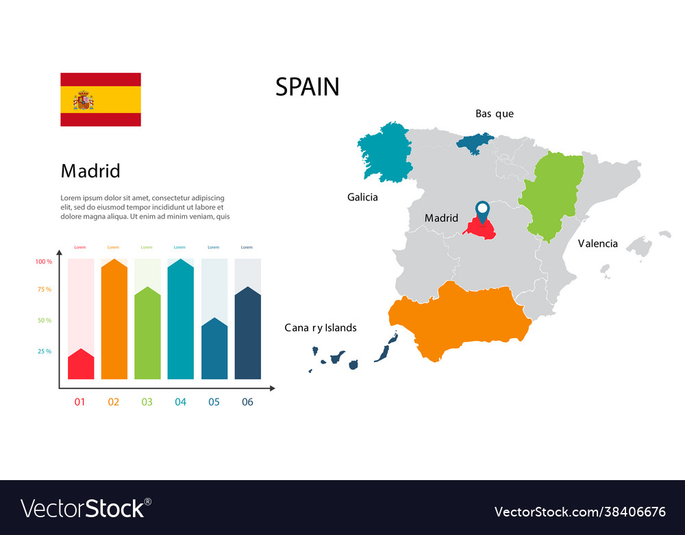 Spain map image a global in form