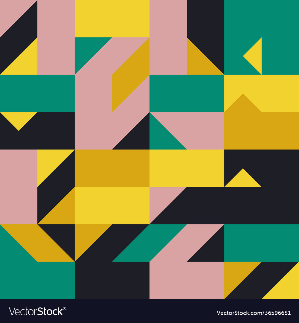 Abstract mosaic pattern design vector image Abstract mosaic pattern design