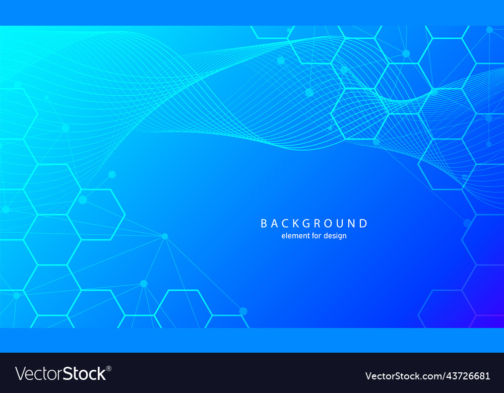 Abstract scientific molecules medical background vector image Abstract scientific molecules medical background