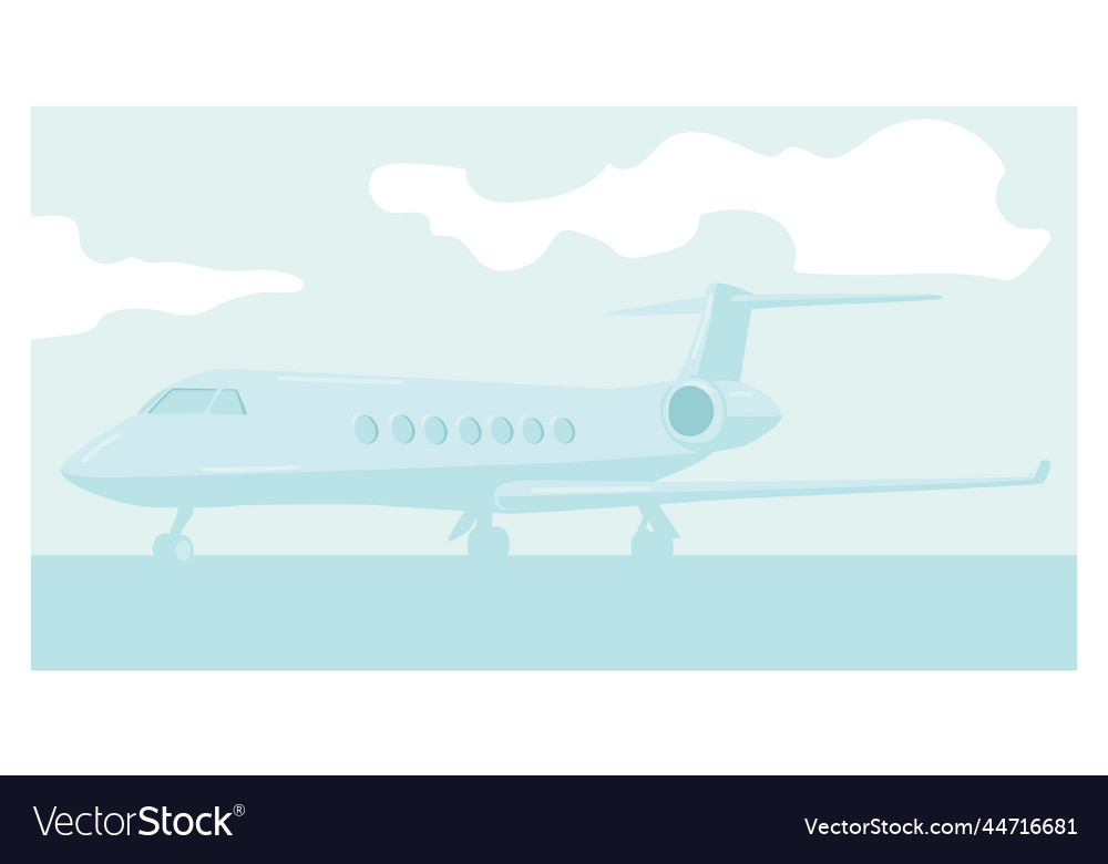 Airplane stand on runway air travel aircraft