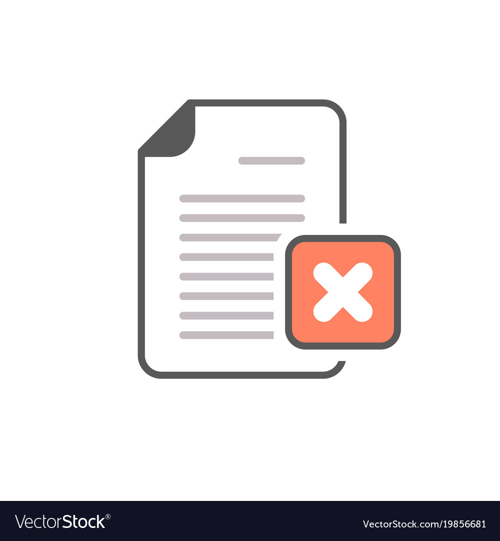 Cancel document file page restricted x icon