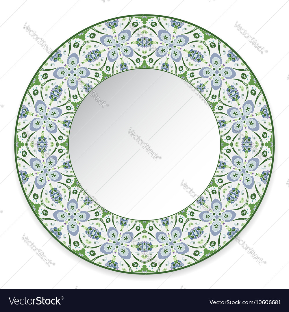 Decorative plate with circular pattern