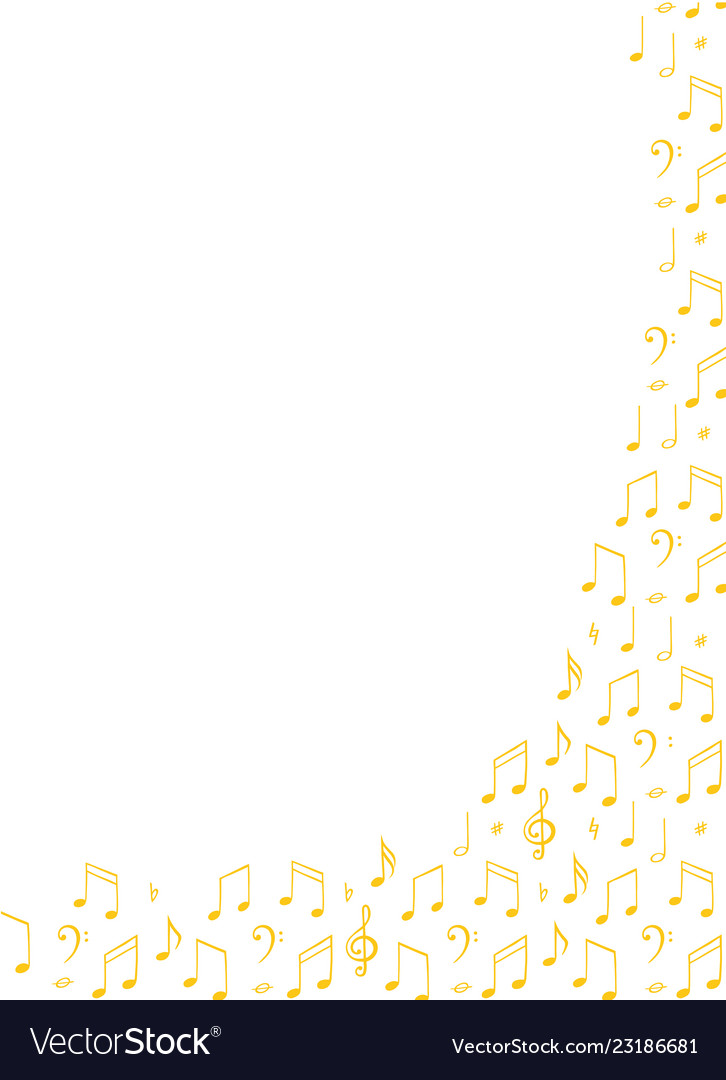 Music notes background poster template melody