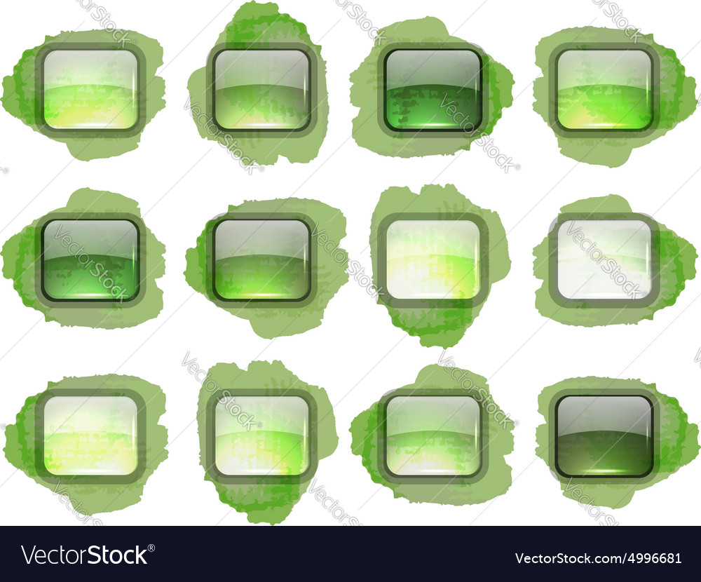 Set of glossy button icons for your design