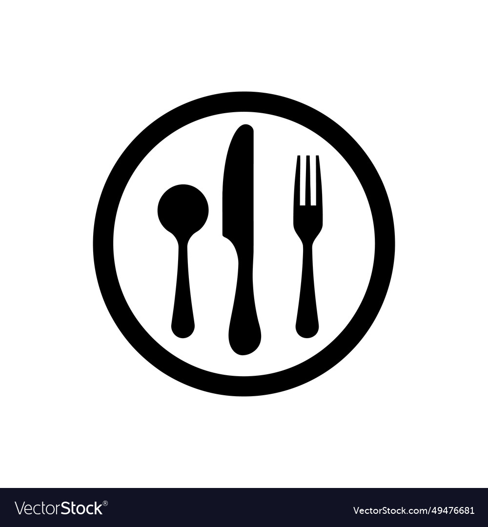 Sharing a meal icon - simple Royalty Free Vector Image