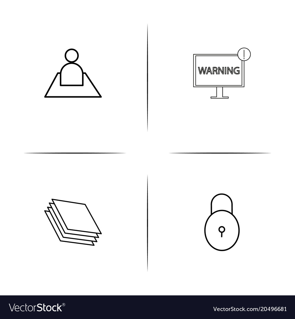 Web und Text einfache lineare Symbole gesetzt umrissen