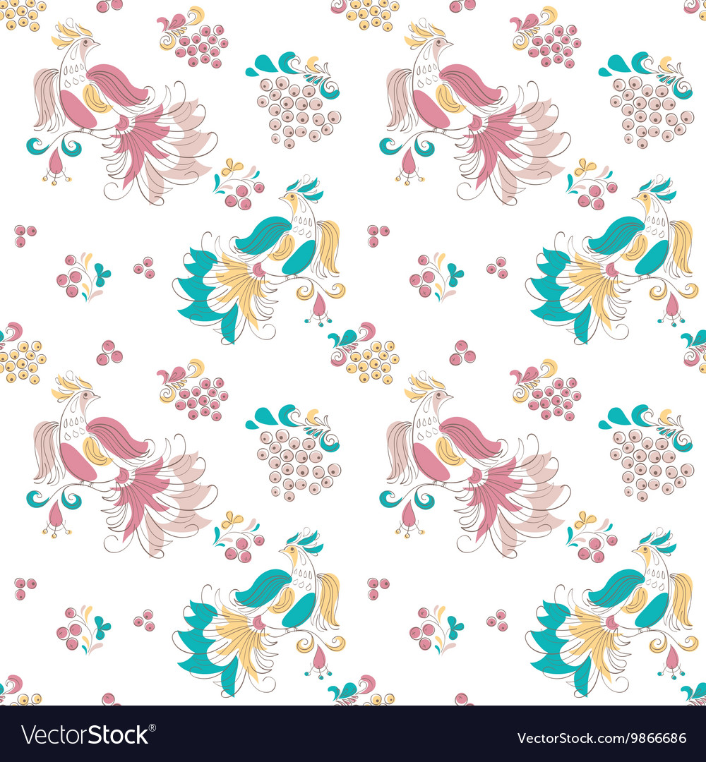 Firebird and currant in russian style