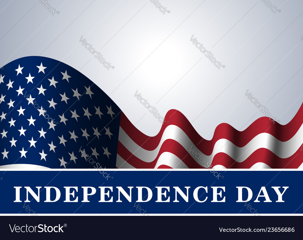 Independence day usa background flag vector image Independence day usa background flag