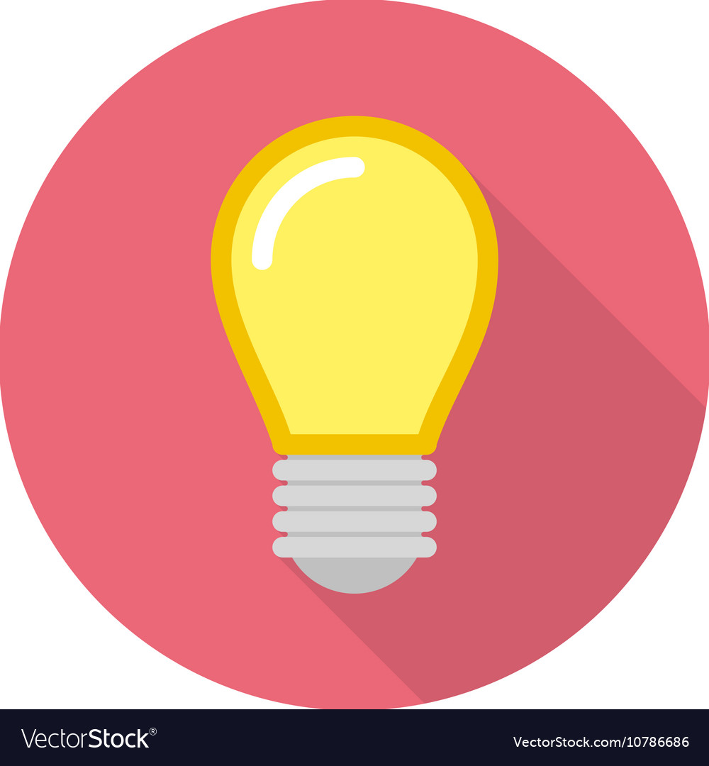 Lightbulb with Shadow Icon