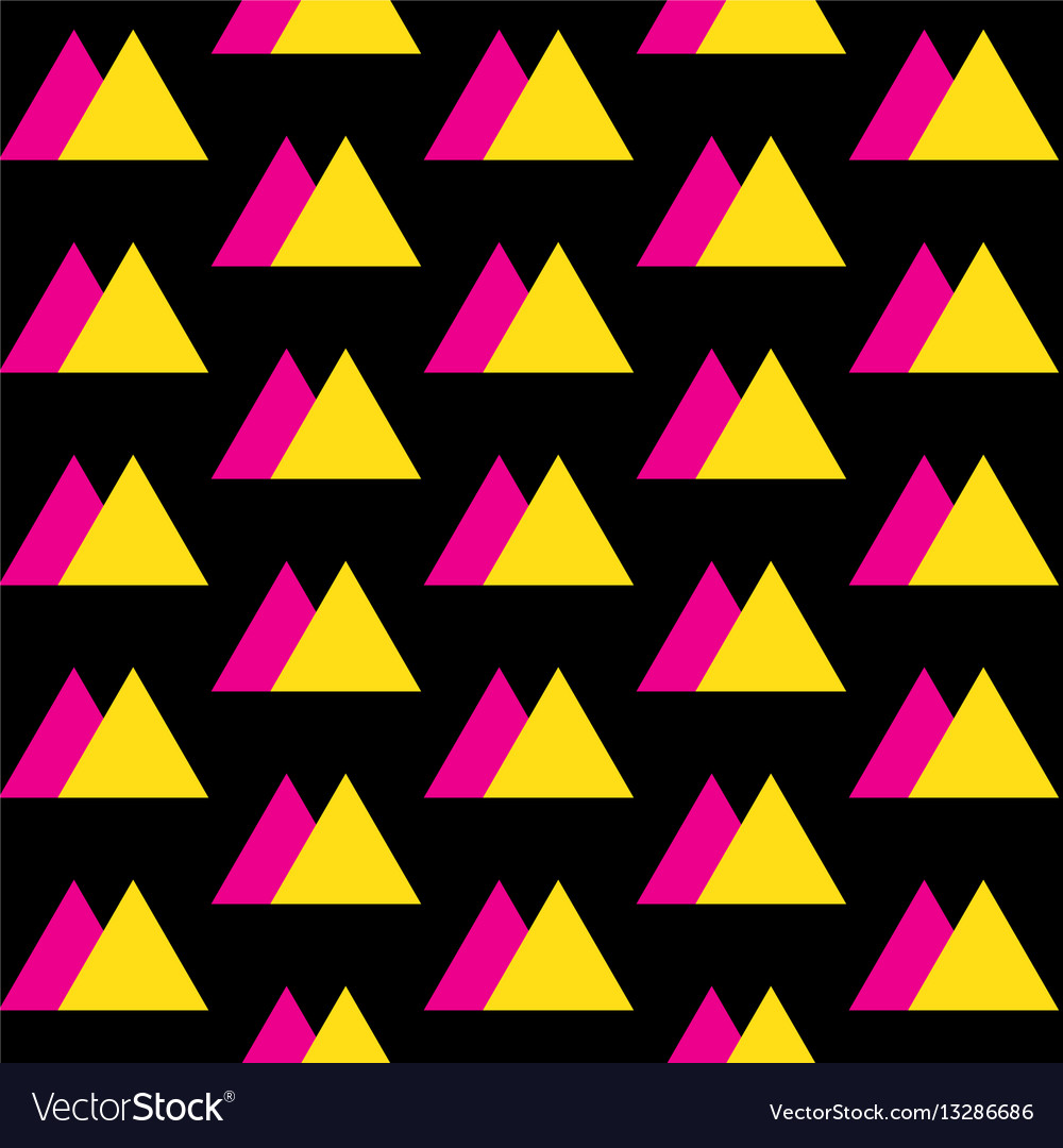 Seamless vintage abstract pattern with triangles