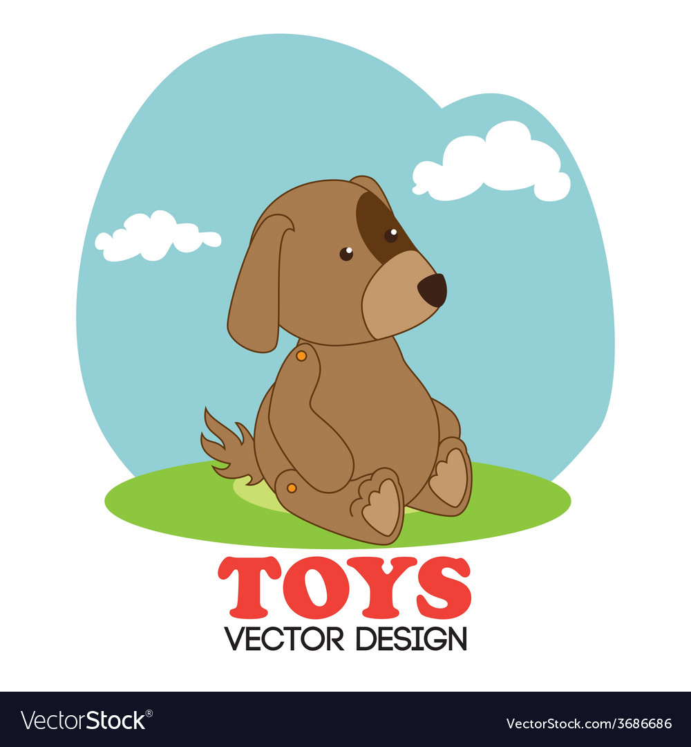 Toys design over white background