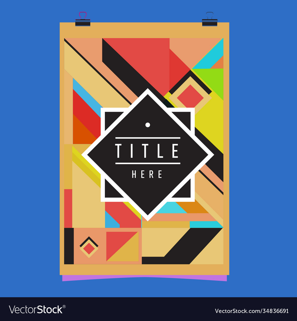Abstract colorful geometric pattern background