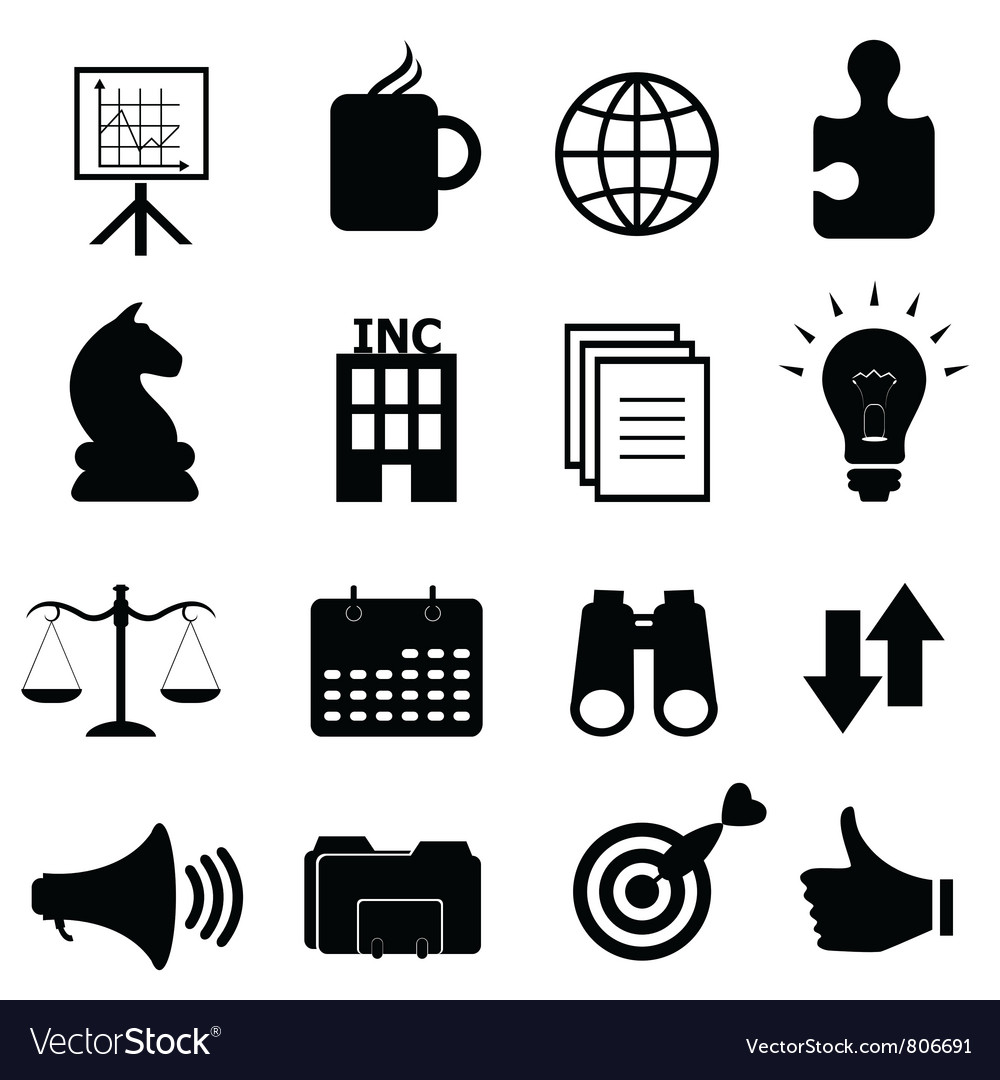 Business icon set