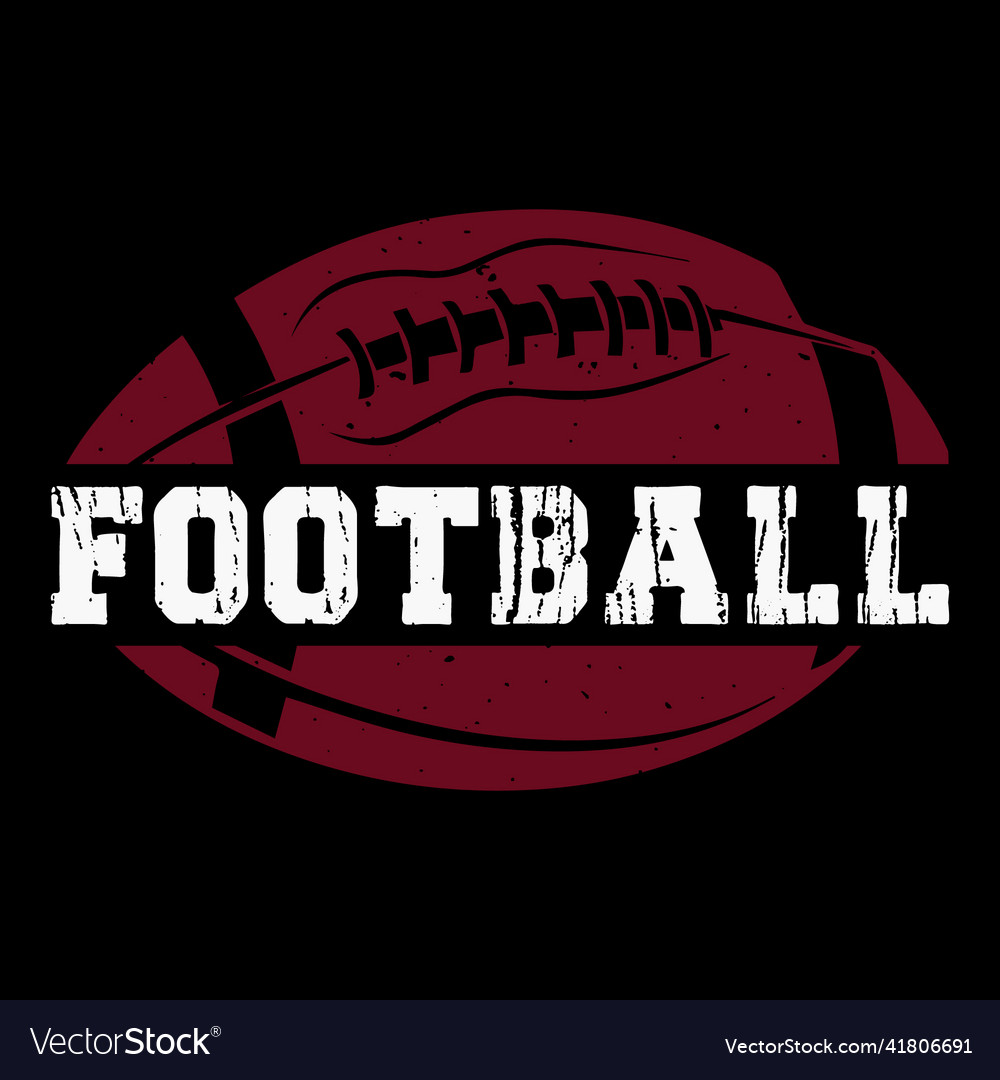 Football player vintage distressed t shirt design Vector Image Football player vintage distressed t shirt design Vector Image