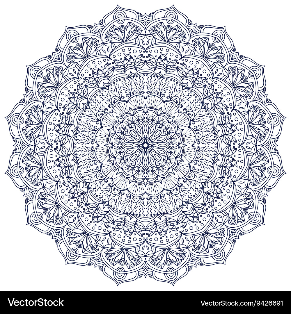 Mandala ethnic decorative elements Royalty Free Vector Image