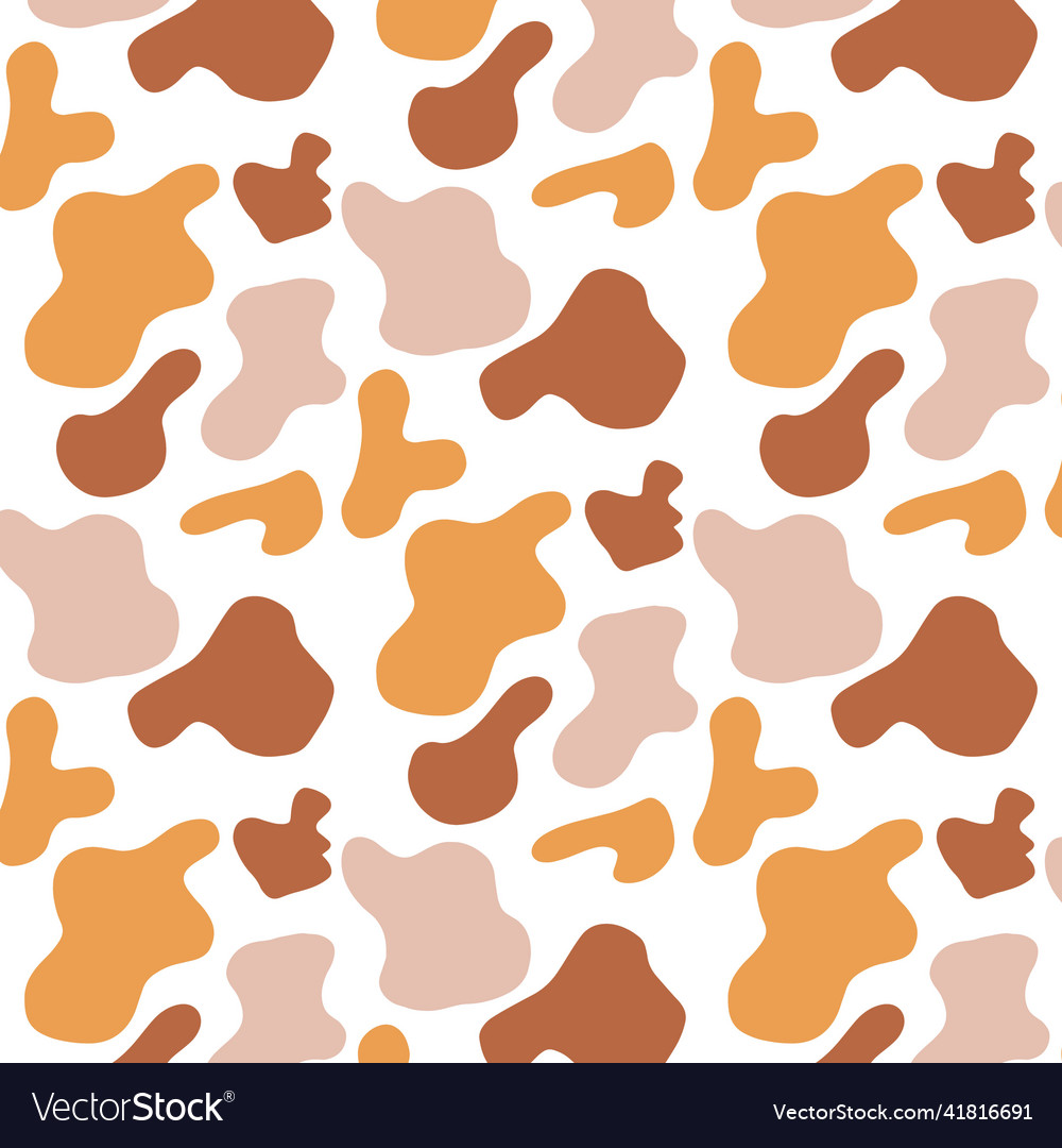 Seamless pattern with abstractions in boho style
