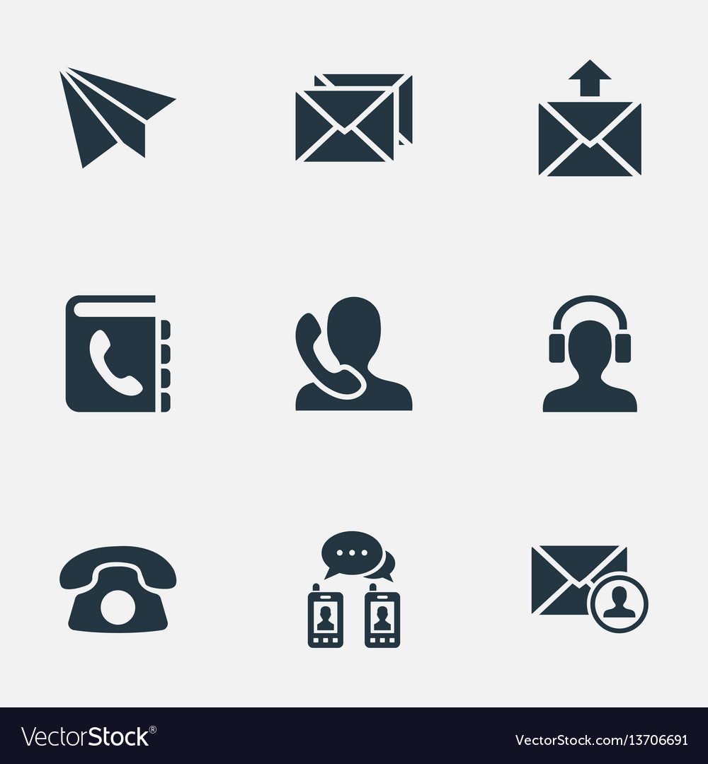 Set of simple connect icons