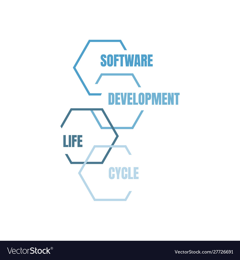 Software development life cycle vector image Software development life cycle