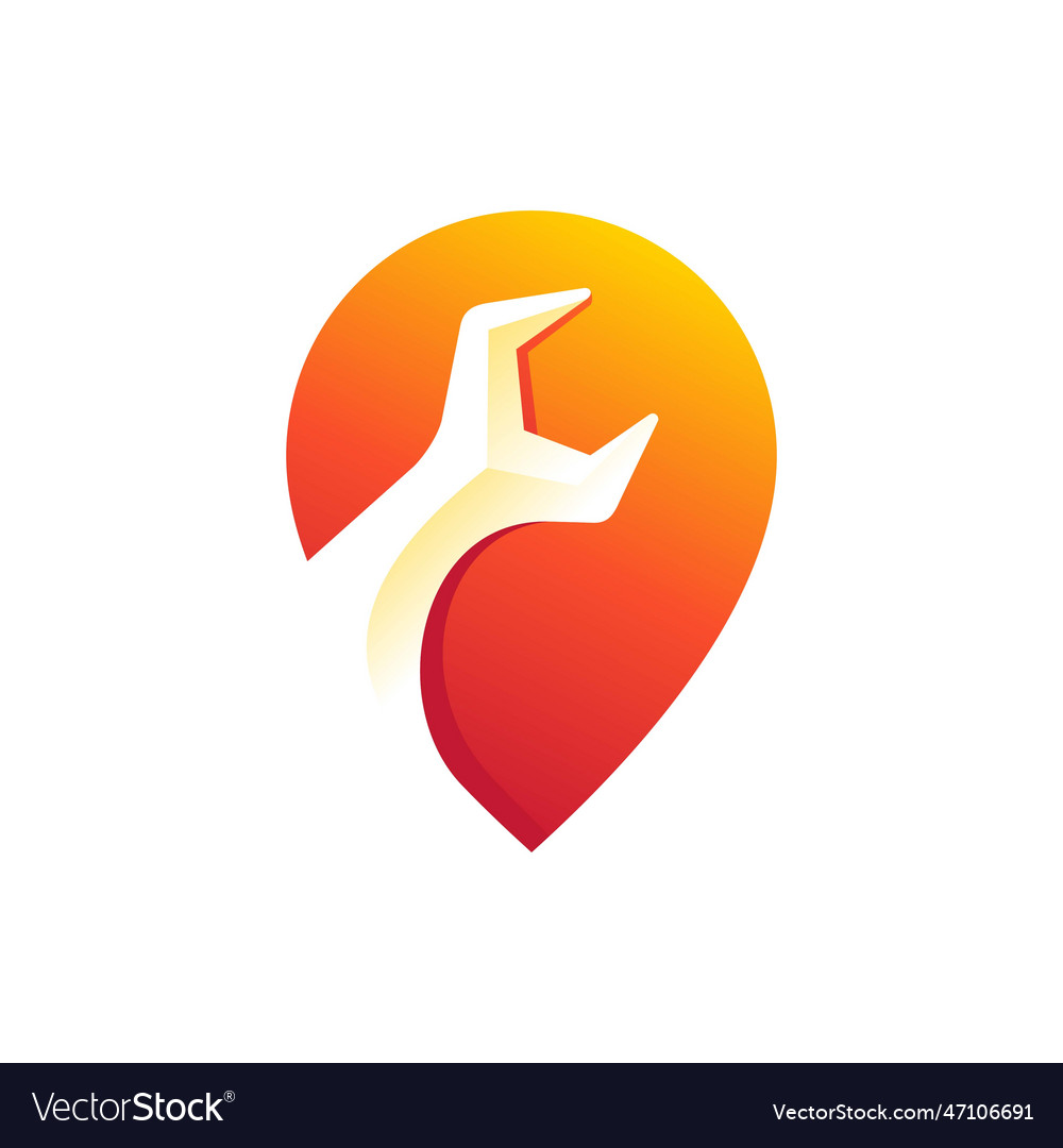 Workshop logo design Royalty Free Vector Image