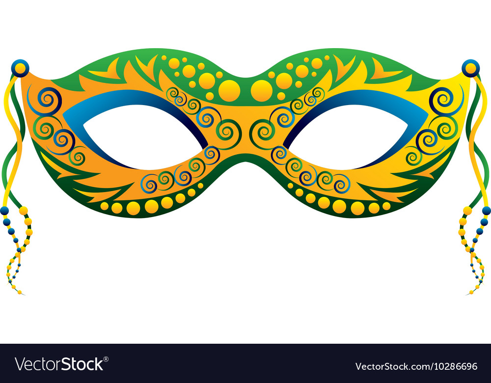 Carnival mask isolated icon