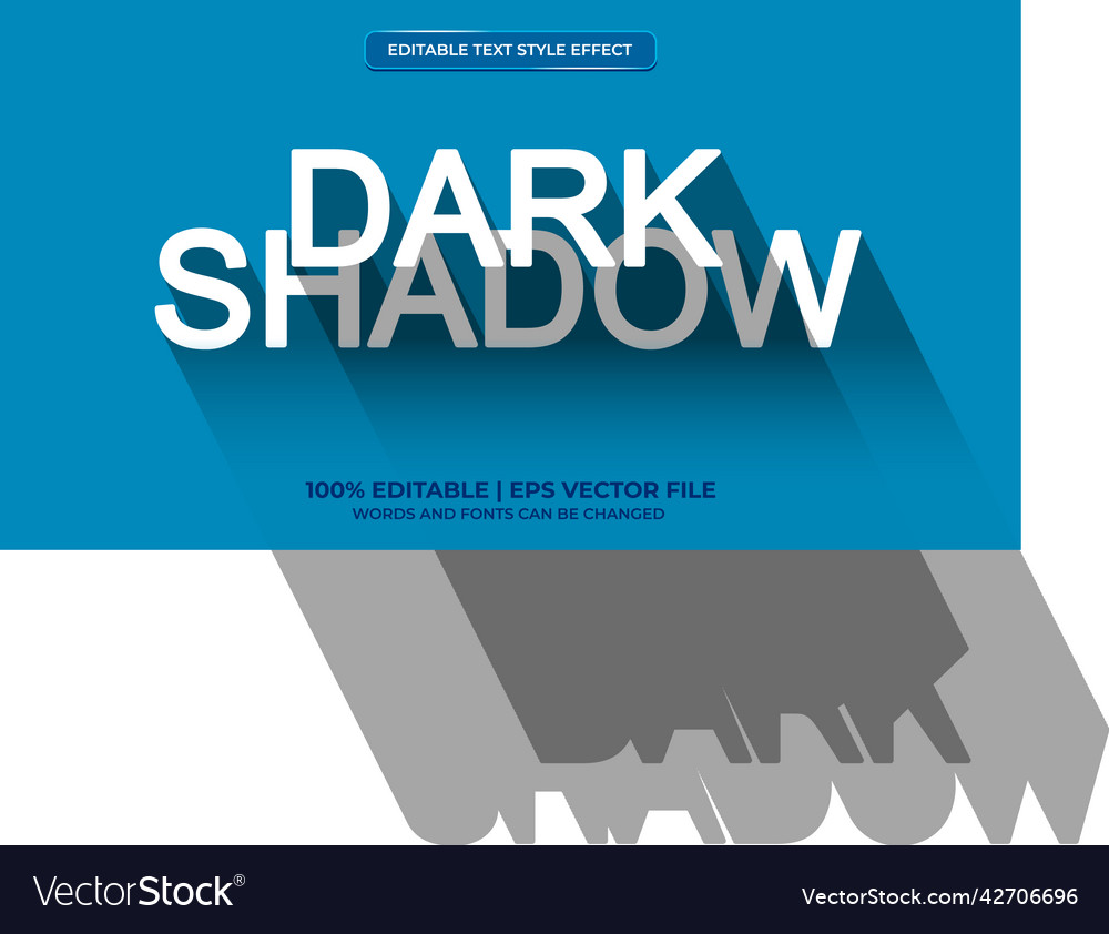 Dark Shadow Text Effect Font